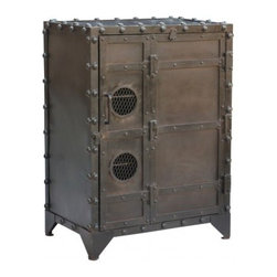 Industrial Iron Side Cabinet - Accent Chests And Cabinets
