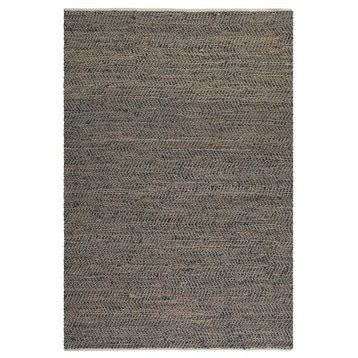 Uttermost Tobais 9 x 12 Rescued Leather and Hemp Rug - 71001-9
