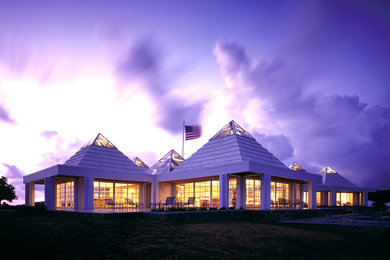 Example of a minimalist exterior home design in Miami