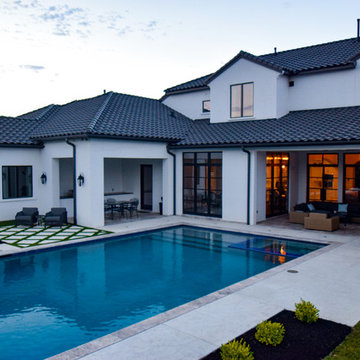 Westlake Modern Pool with Diving Platform