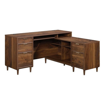 Sauder Clifford Place L Shaped Computer Desk in Grand Walnut