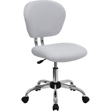 White Mesh Chair H-2376-F-WHT-GG