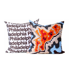 Philadelphia map pillow - Decorative Pillows