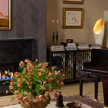 Modern Curated Fireplace Room