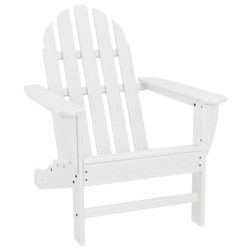 Classic All-Weather Adirondack Chair, White