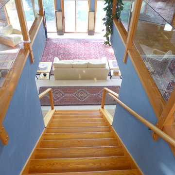 Persian rugs, making the house unique, colorful, beautiful.