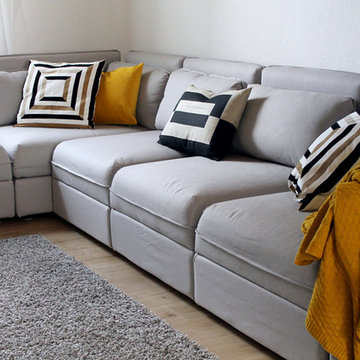 Wohn-und Esszimmer in rostigem Look