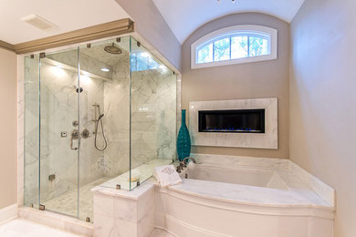 Example of a transitional bathroom design in Atlanta