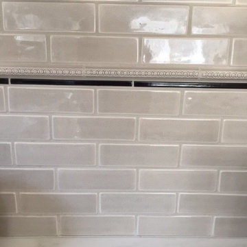 Suburban kitchen backsplash detail