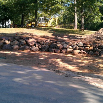 Retaining Wall and Turnaround Area