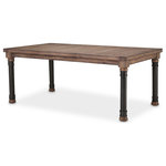 AICO/Michael Amini - AICO Michael Amini Kathy Ireland Crossings Rectangular Dining Table - Made for unique homes only. Farmhouse with a touch of industrial design, The Crossings Dining Table works perfectly in urban spaces and country homes alike.