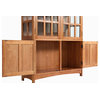 Arts and Crafts Mission Solid Oak China Cabinet, Michael's Cherry