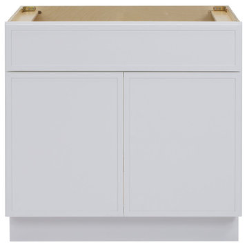 33" W Birch Plywood Single Base Storage Cabinet With Soft Close Door