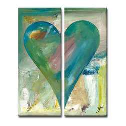 Ready2HangArt - Heartwork "Meme Darilyn" 2-Piece Canvas Art Set, 40"x16" - Prints And Posters