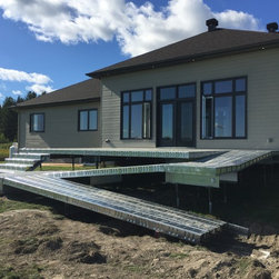 Paverdeck with wheel chair ramp - Landscaping Stones And Pavers
