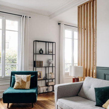 Agencement d'un SALON pour créer une chambre bébé et un coin repas
