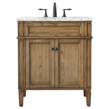 Elegant VF12530DW 30" Single Bathroom Vanity, Driftwood