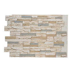 DURANGO FAUX STACKED STONE- 36"H x 48"W - Wall Panels