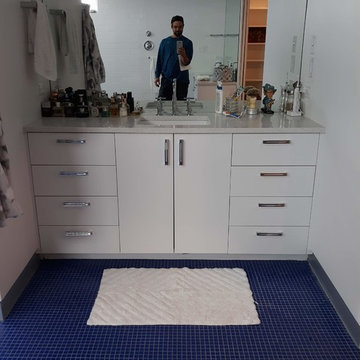 Modern Custom Bath & Bedroom White Cabinetry