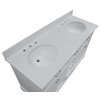 Aria 60" Bathroom Vanity, White, Quartz, Double Vanity