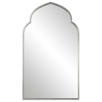 Soft Silver Finish Mirror
