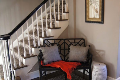 Hallway - transitional hallway idea in New York