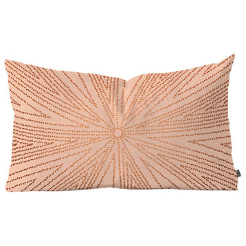 Iveta Abolina Copper Leaf Oblong Throw Pillow, 23"x14"