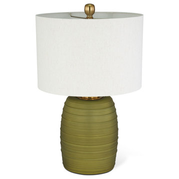 Fiona 24" Green Glass Table Lamp