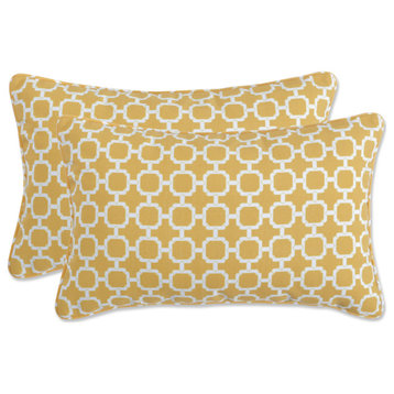 Hockley Rectangle Throw Pillow, Set of 2, Yellow