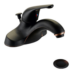 Designers Impressions - Oil Rubbed Bronze Single Handle Lavatory Vanity Faucet - Bathroom Sink Faucets