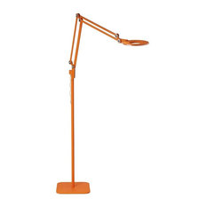 orange tripod floor lamp