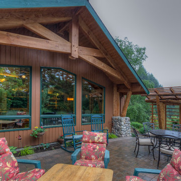Damascus, OR Residence | Carport, Garden Art Piece & Interior Exposed Beam