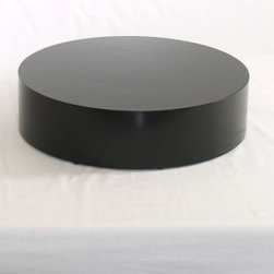 Black Urethane Cylinder Pedestals - Furniture