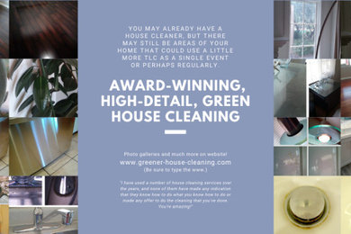 Samples of my Green Cleaning Services from the Photo Galleries on my Website