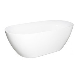 Kado Lux - 1750 Freestanding Oval Bath White - Bathtubs
