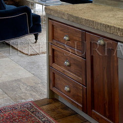 Kitchen Stone Islands (Mediterranean Style) - Kitchen Islands And Kitchen Carts