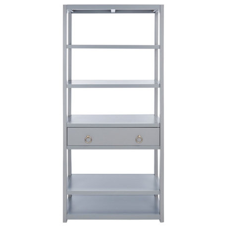 Safavieh Johni 1 Drawer 5 Shelf Etagere, Grey