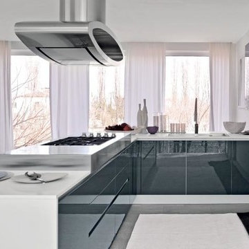 Modern Italian Custom Made Kitchens by LUBE