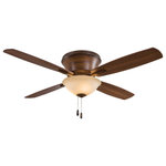 Minka Aire - Minka Aire F533-DK Mojo II - 52" Ceiling Fan with Light Kit - 14 Degree Blade Pitch.Shade Included: TRUEAmps: 0.53* Number of Bulbs: 3*Wattage: 60W* BulbType: B10.5 Candelabra Base* Bulb Included: Yes