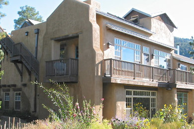 Eclectic exterior home idea in Albuquerque