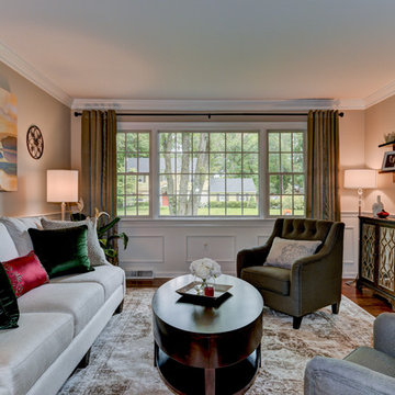 Transitional Living Room in Yardley, PA