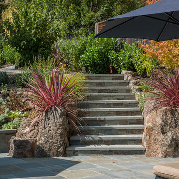 My Houzz: A Family Backyard for Dining, Relaxing, Swimming and Playing