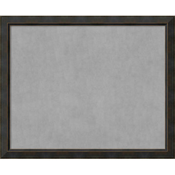 Framed Magnetic Board, Signore Bronze Wood, 44x36