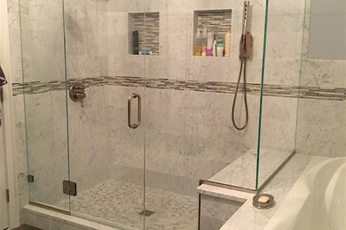 Marble tile bath with MTI Designer Air Bath