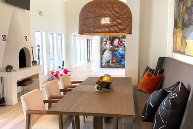 Example of a trendy dining room design in Austin