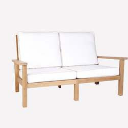 Wintons Teak Manhattan Loveseat - Outdoor Lounge Furniture