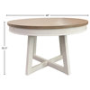 Parker House Americana Modern Dining 48" Round Dining Table, Extends to 66"