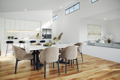 Photo of a modern dining room in Perth.