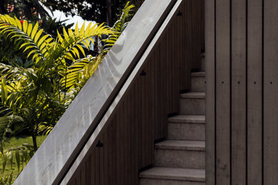 Inspiration for a modern entryway remodel in Auckland