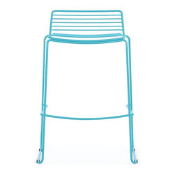 Velletri Aqua Indoor Outdoor Wire Bar Stool by Glid Studio for Huset - Bar Stools And Counter Stools